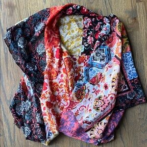 Colorful Floral Patchwork Style Kimono